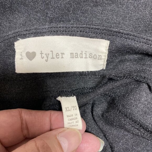 I Love Tyler Madison Women's Mid Rise Slim Stretch Fit Pants Navy Gray Sz XL - Picture 4 of 5